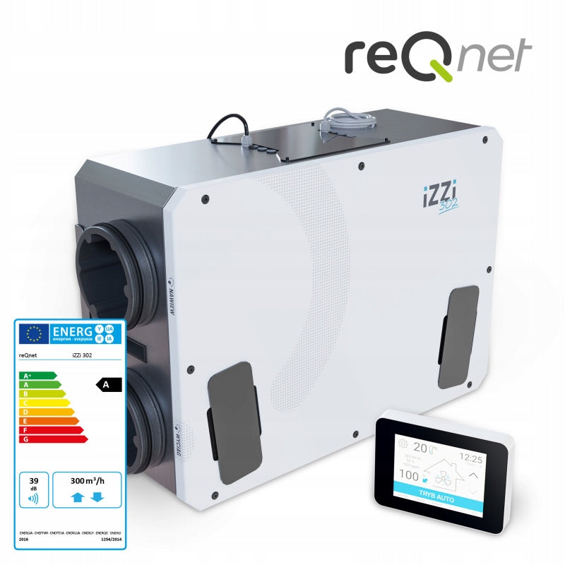 Recuperator iZZi H.302 ERV STANDARD version LEFT