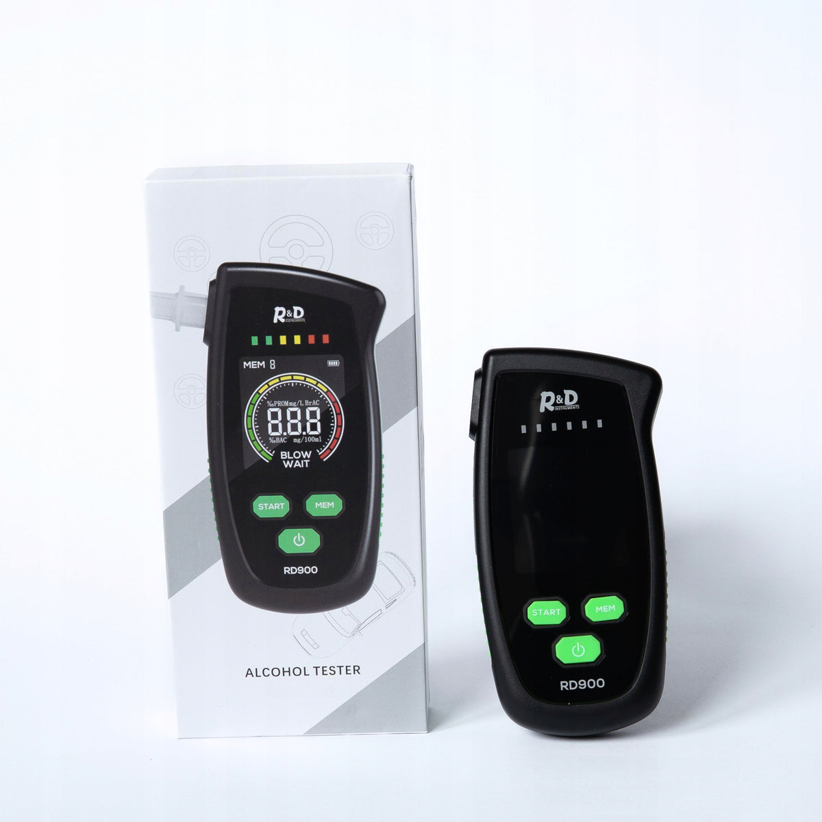 Red Dragon RD900 Original LCD 320 mAh Breathalyzers Lasts up to 1 Month Brand R&D