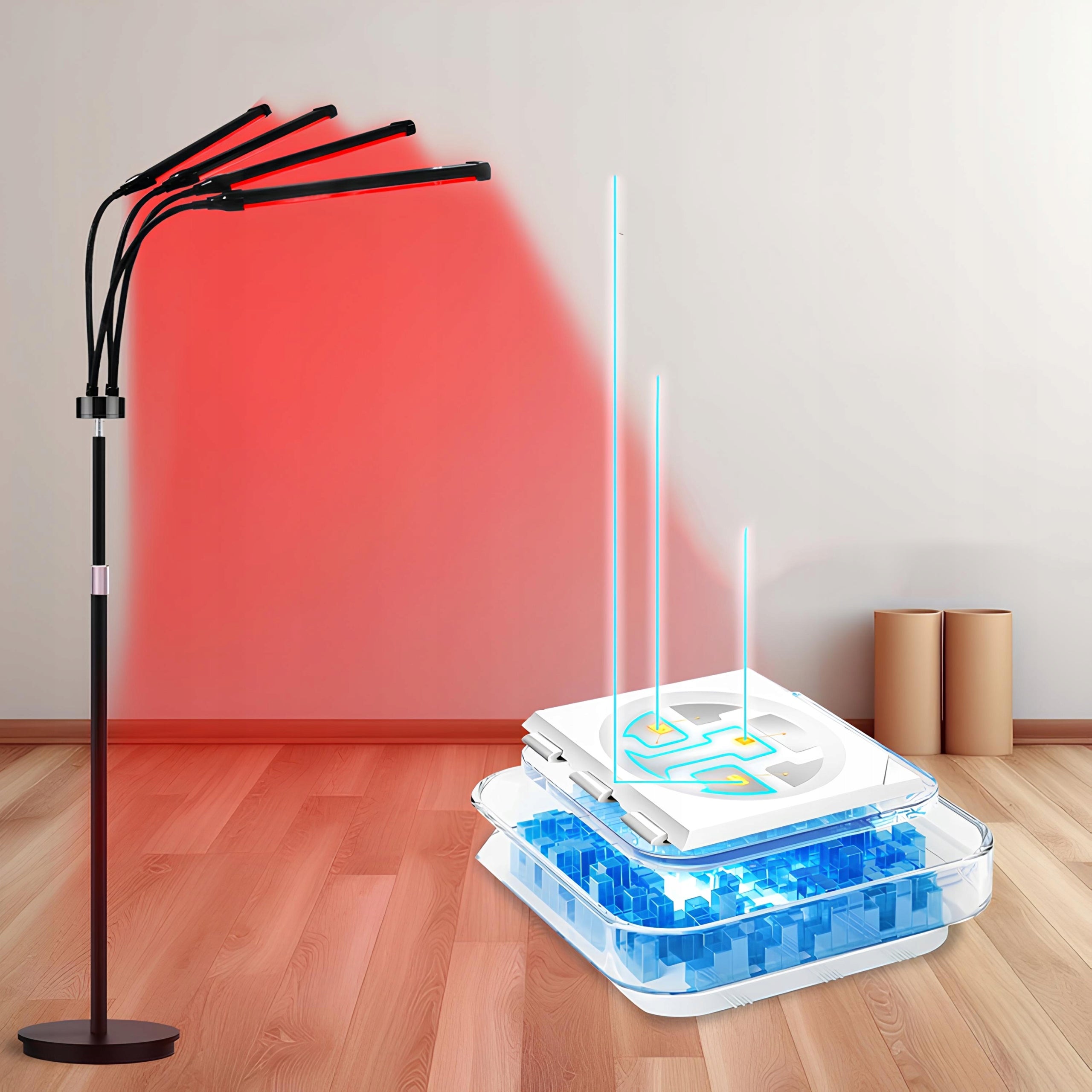 Red LED therapy light lamp 660 850 940nm IR timer adjustment Brand no brand