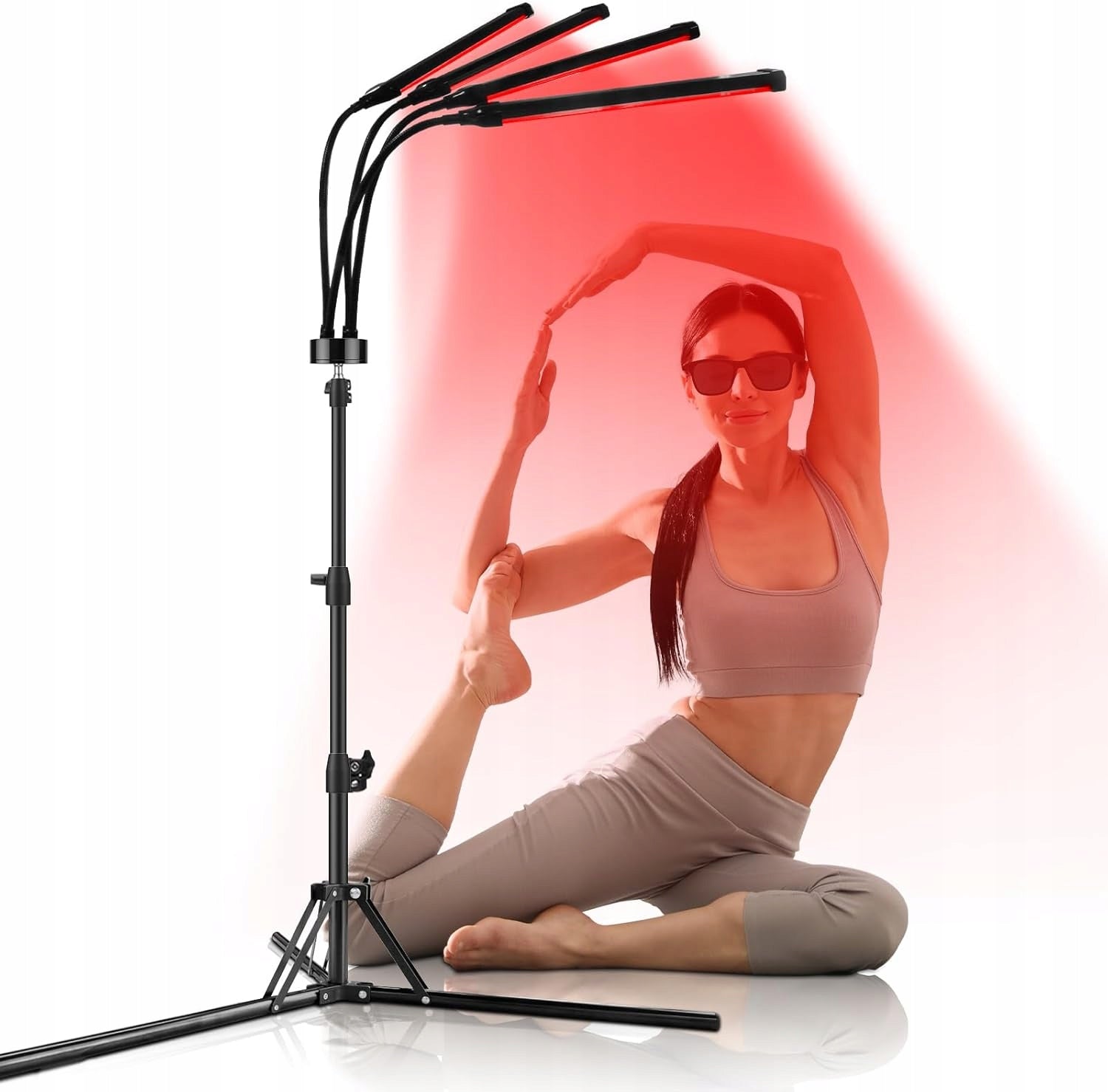 Red Light 660/850/940nm LED Lamp with Tripod 4 Heads