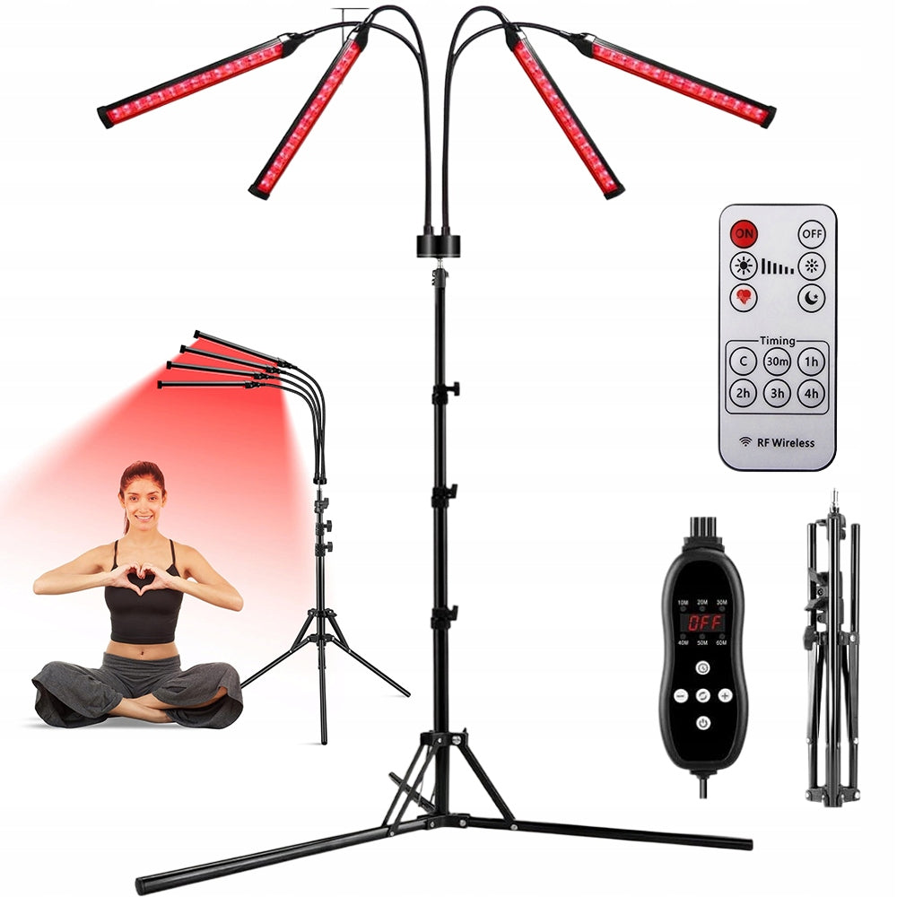 Red Light Therapy Lamp With Adjustable Tripod Convenient