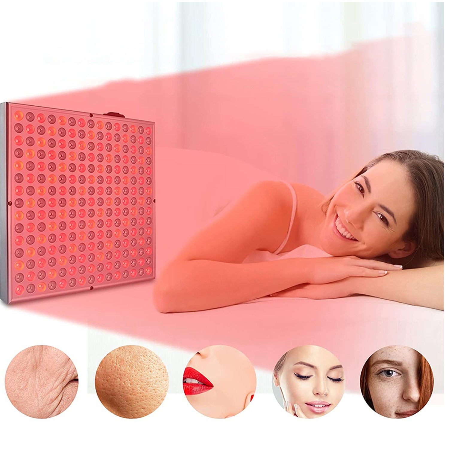 Red and infrared lamp 660nm/850nm with 225 SMD LEDs for pain treatment Packaging status original