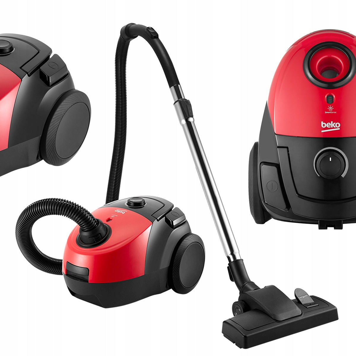 Red bagged vacuum cleaner Beko VCC 34801AR HEPA