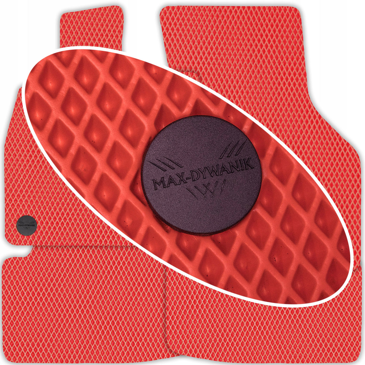 Red rubber wiper mats for EVA MAX-DYWANIK