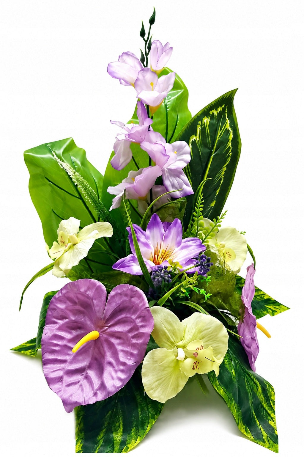 Reed Tombstone Composition Flowers Artificial Cemetery Memory of Near Graves Packaging status original