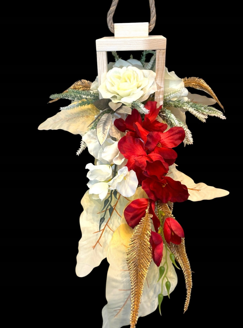 Reed for the cemetery for the grave winter lantern bleached weighted Manufacturer code 22
