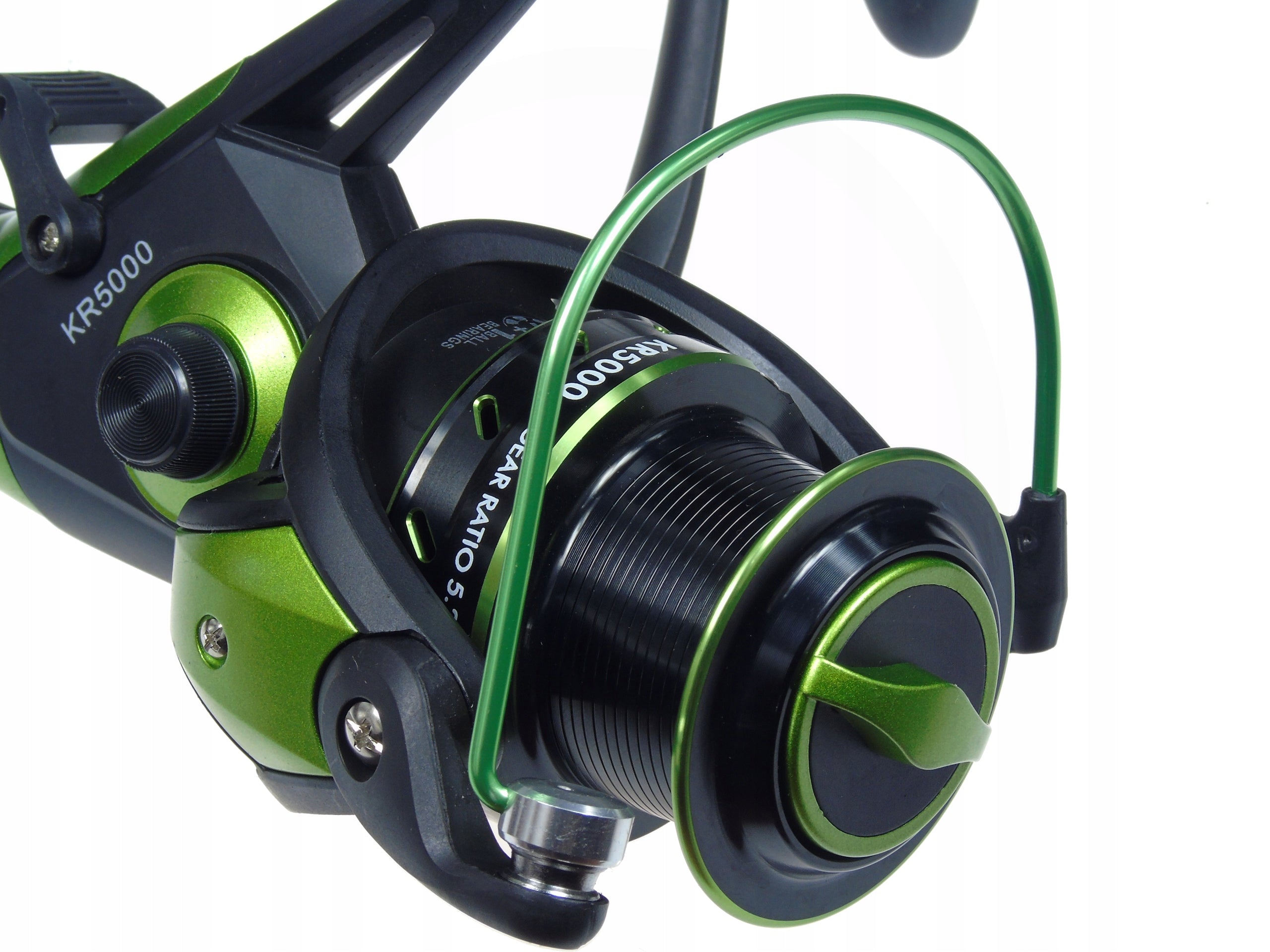 Reel KR 5000 free gear FEEDER 7 + 1 bearings GREEN RUNNER Carp carp Brand Miracle Fisch