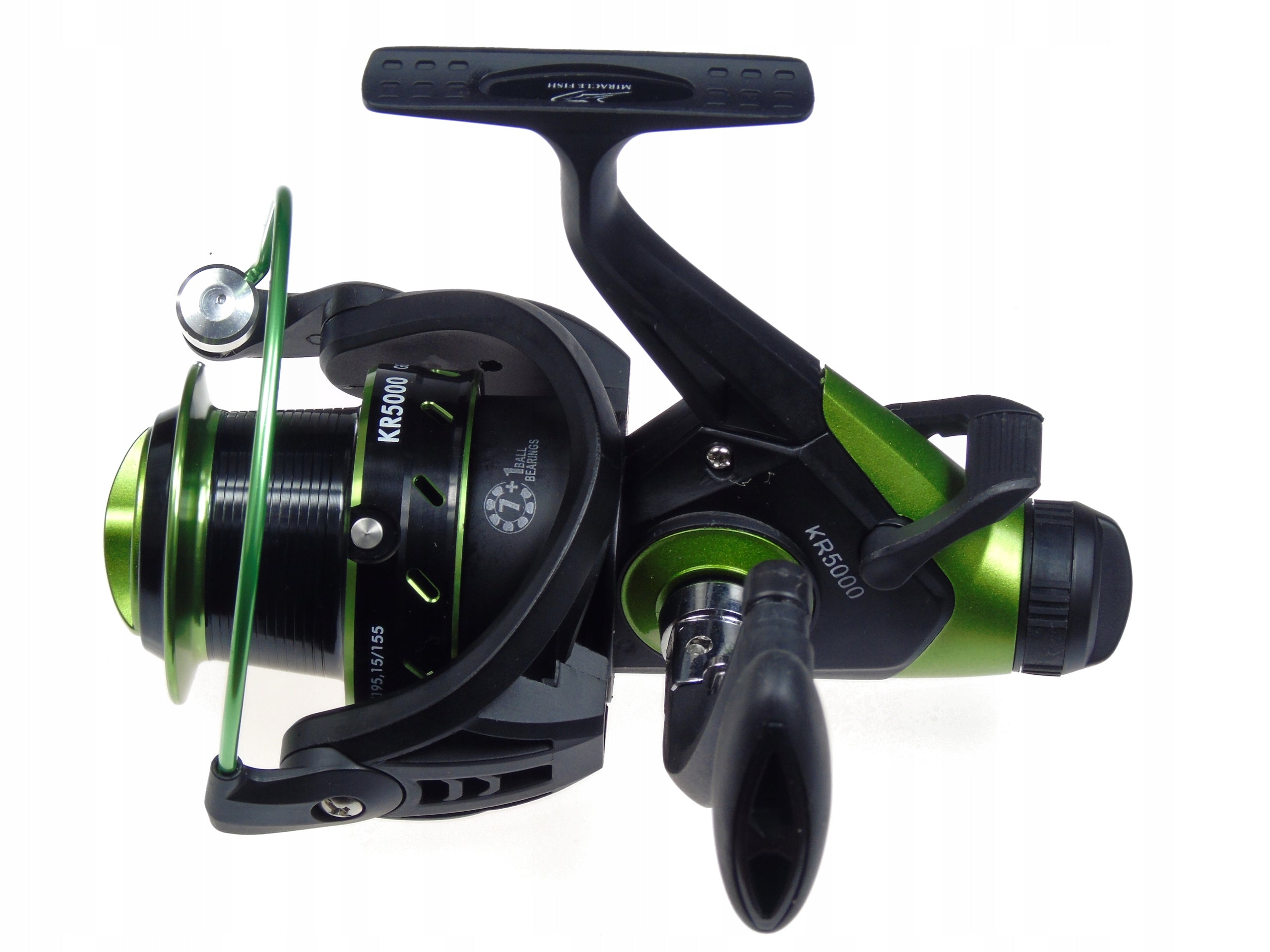 Reel KR 5000 free gear FEEDER 7 + 1 bearings GREEN RUNNER Carp carp