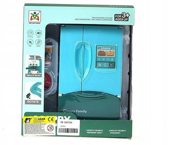 Refrigerator with light and sound equipment