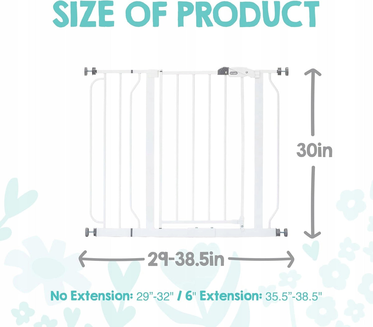 Regalo Easy Step Barrier Expansion Gate white 74-91 cm Manufacturer code 1160