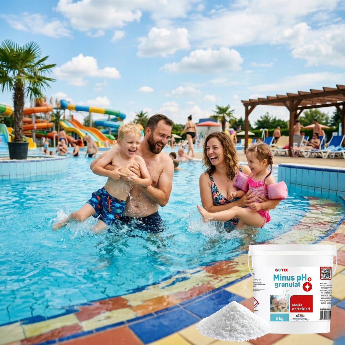 Regulator Ph Minus 5Kg Granules Swimming Pool Jacuzzi Lowers Ph Water Gotix Packaging status original
