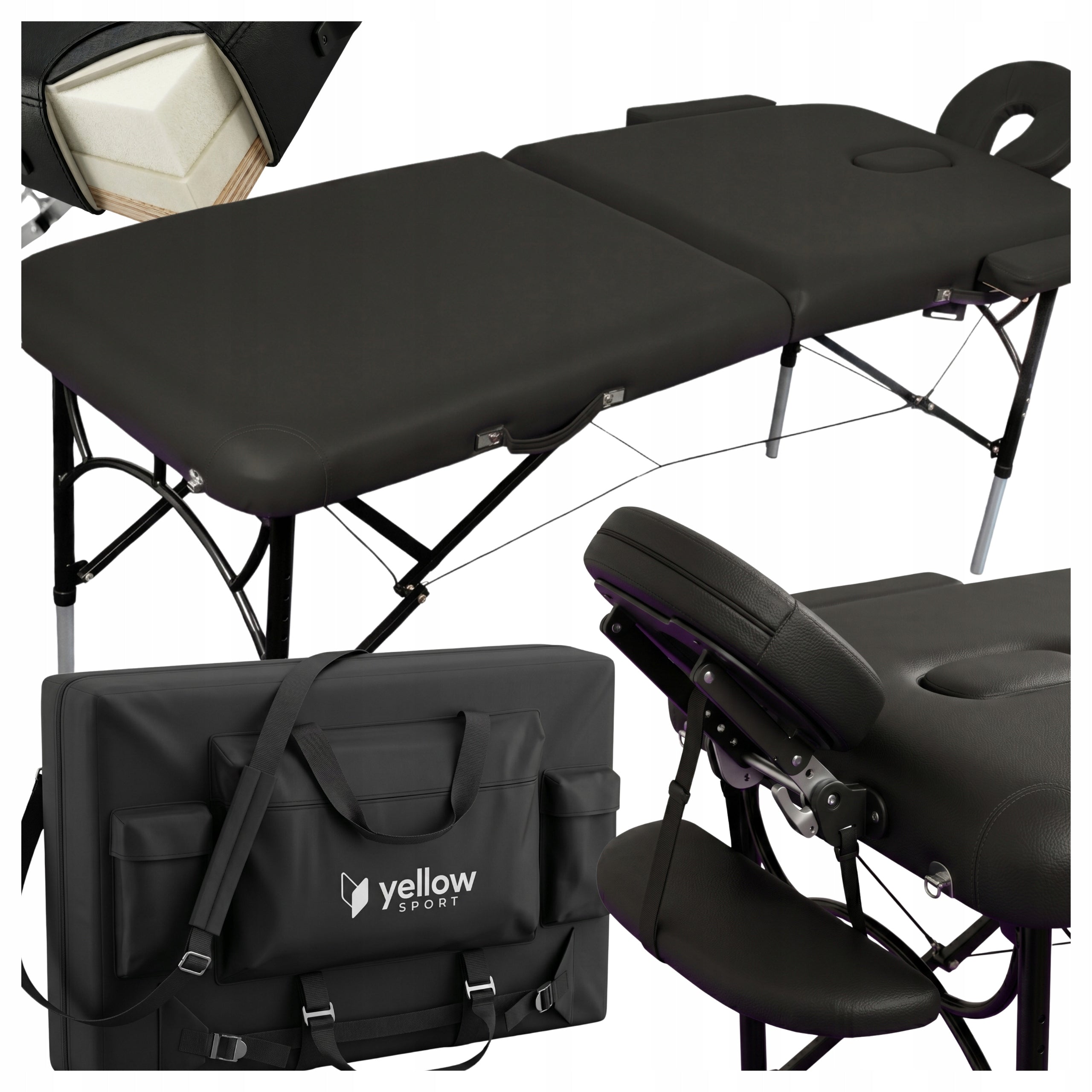 Rehabilitation Massage Table Foldable Aluminum Portable + Cover