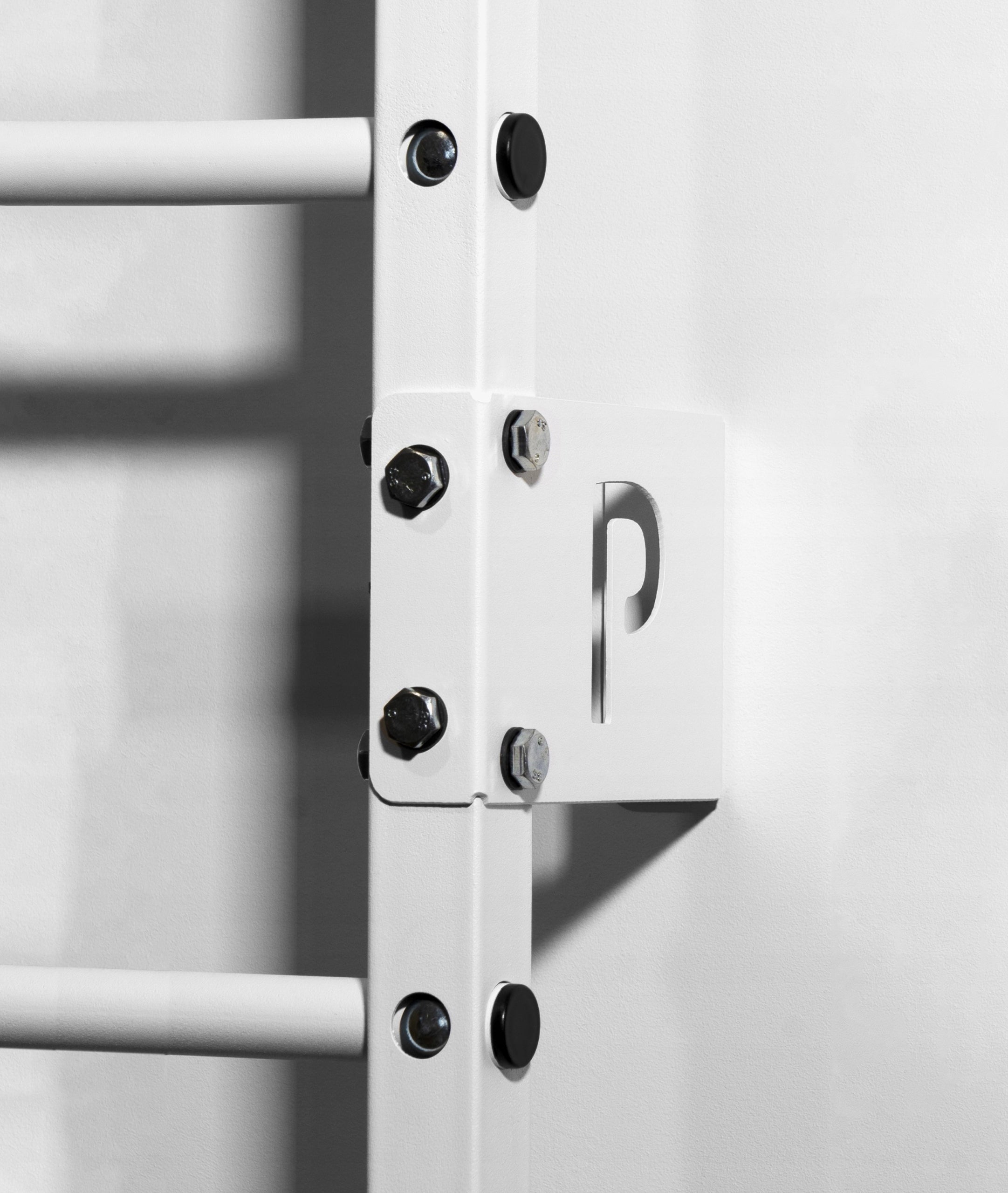 Rehabilitation gymnastic ladder white for exercises steel POTENZA Manufacturer code DRABINKA-GIM-WĄSKA-B