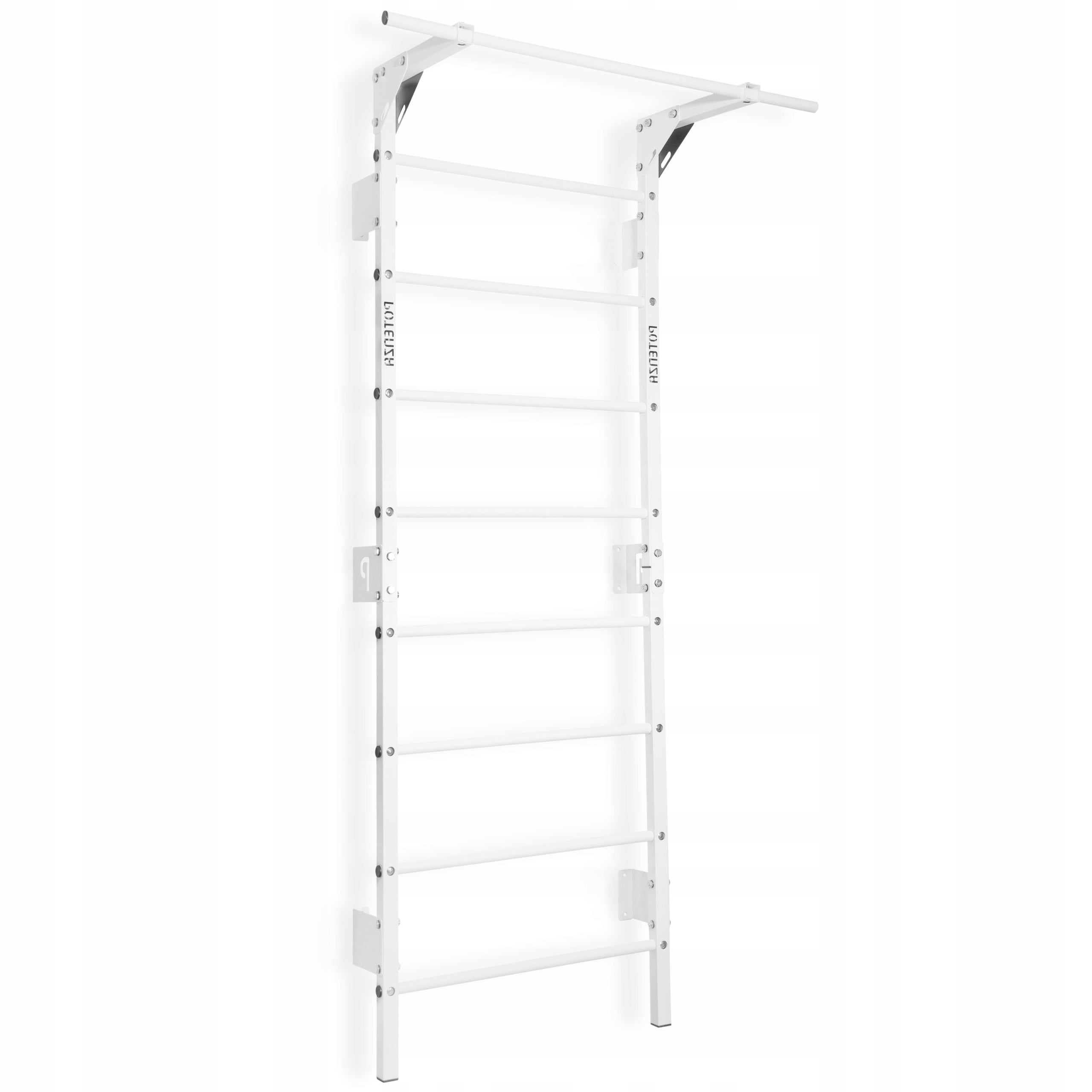Rehabilitation gymnastic ladder with bar white steel POTENZA