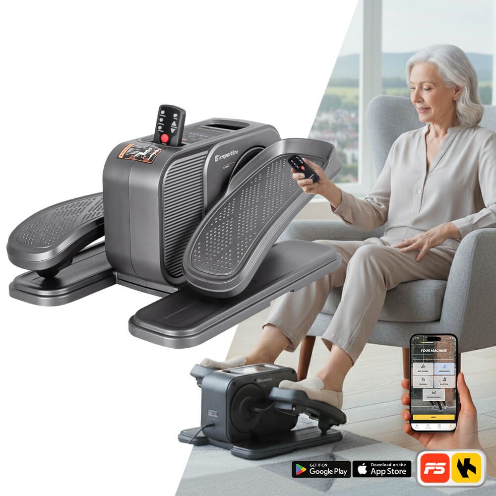 Rehabilitation rotor electric elliptical cross trainer inSPORTline Elnero with remote control Packaging status original