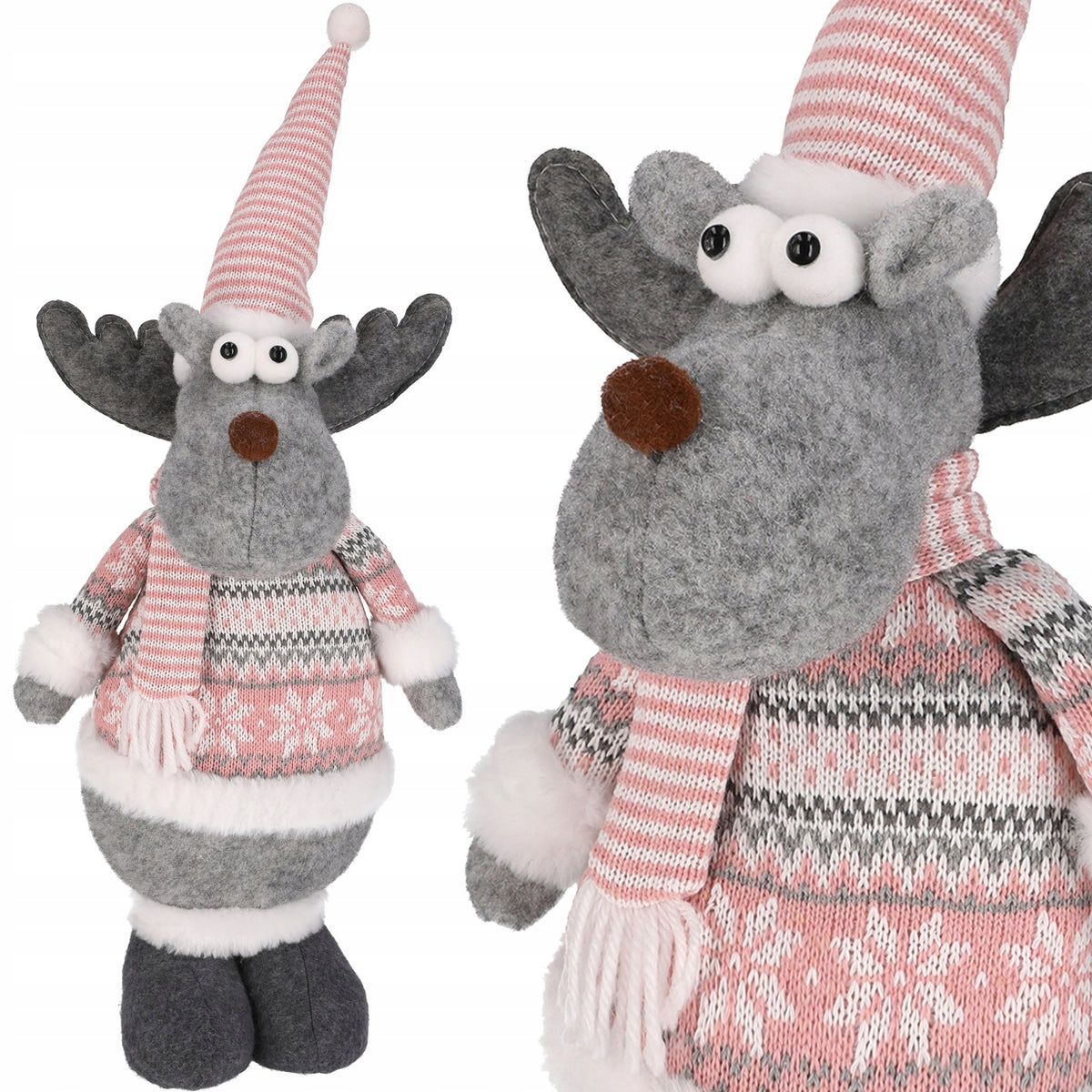 Reindeer Gnome Santa Claus Christmas MOOSE figurine DECORATION gift JUMIhome