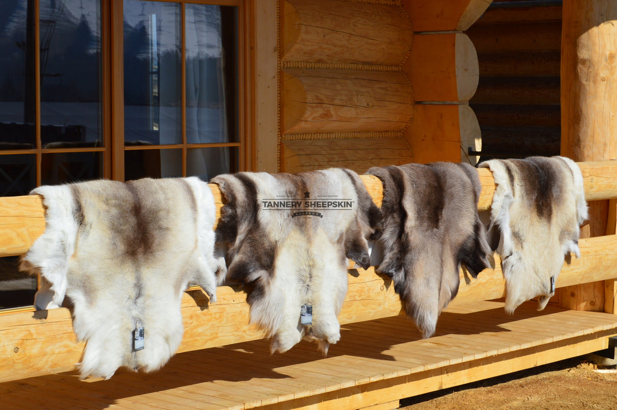 Reindeer Scandinavian Decorative Leather Natural Manufacturer code SK058