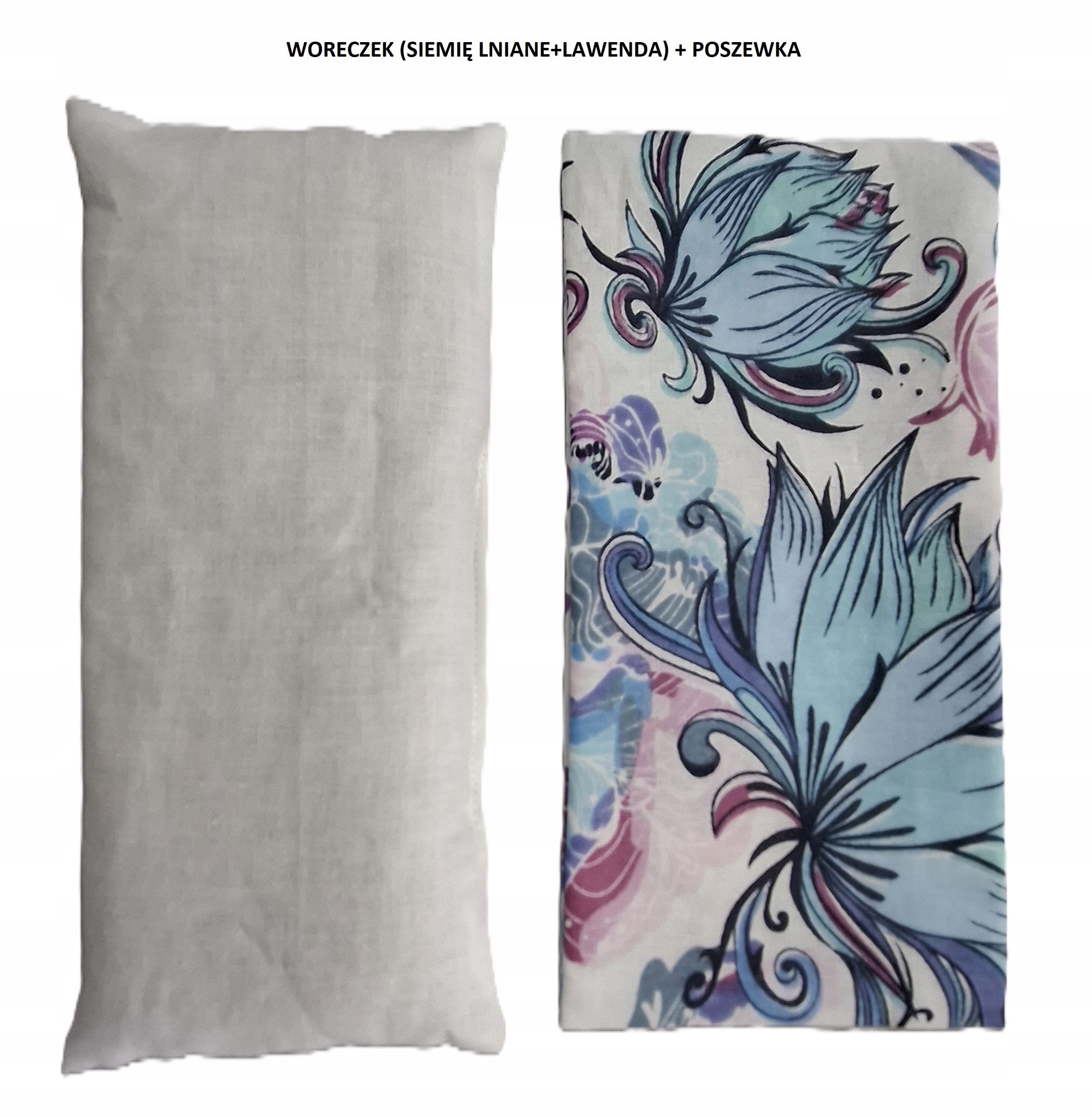 Relaxation bag for eyes lavender seeds linen lavender yoga + pillowcase Manufacturer code lawenda