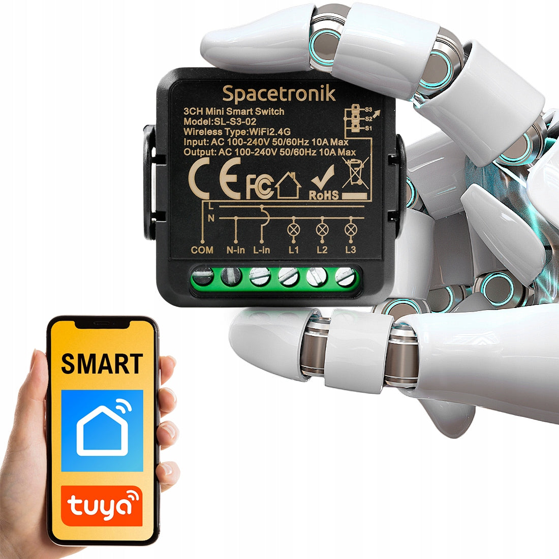 Relay 3 Circuits SMART Home Mini WiFi Tuya