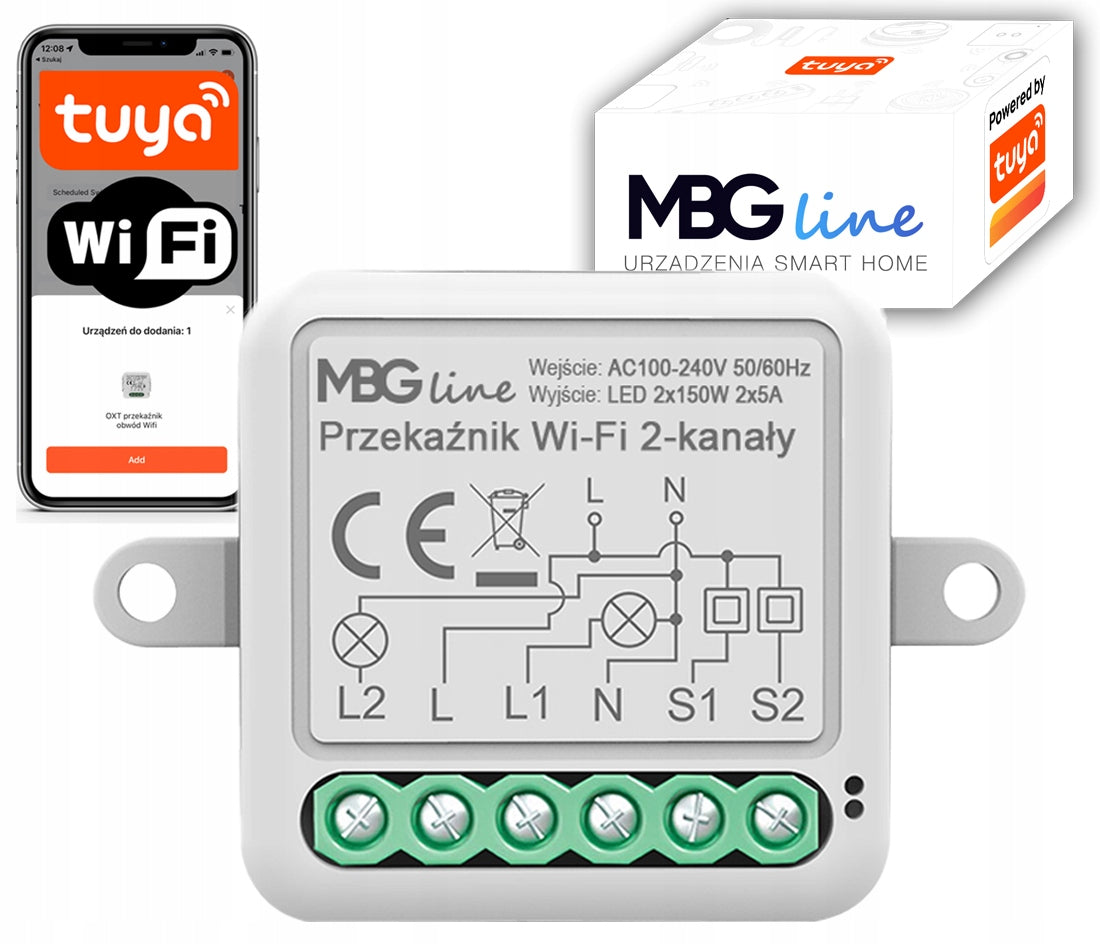 Relay WiFi Switch 2CH TUYA