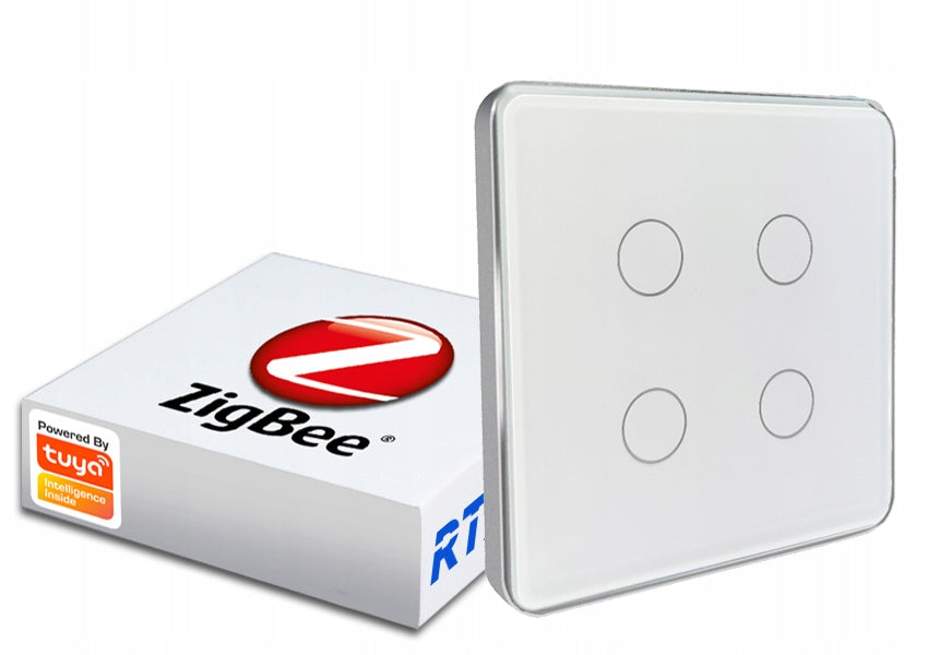 Remote Control 4P Switch 12 Scenes Touch ZigBee Tuya