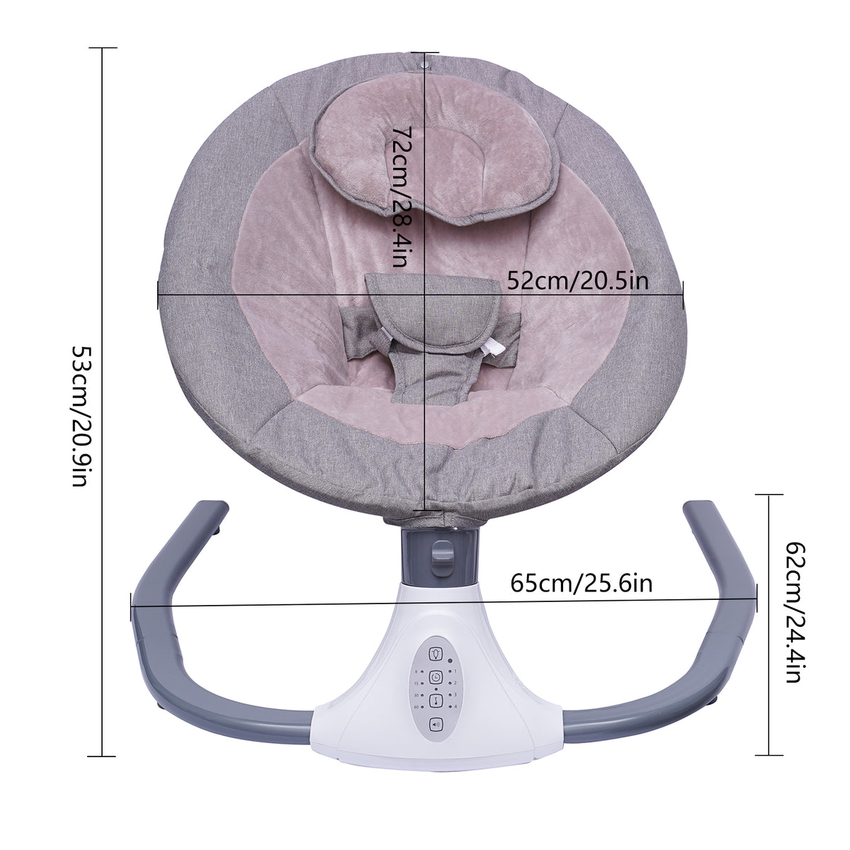 Remote Control Baby Rocker 0-18 Months 20kg 4 Swing Modes Bluetooth Packaging status original