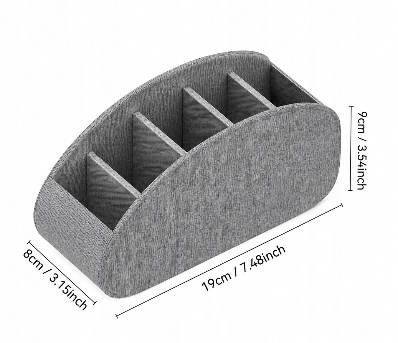 Remote Control Stand Organizer Container Box Large Case Grey White Case Manufacturer code duży pojemnik 5 przegródek pilot