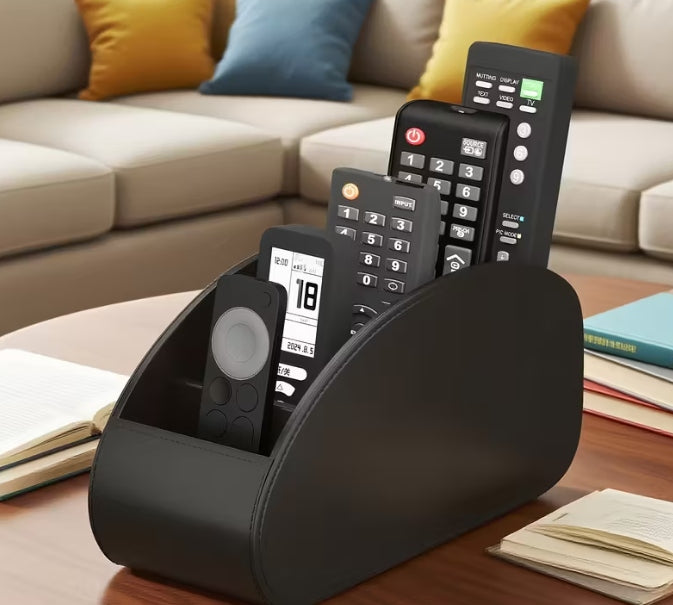 Remote Control Stand Organizer Container Box Large Marble Case Black Case Brand no brand