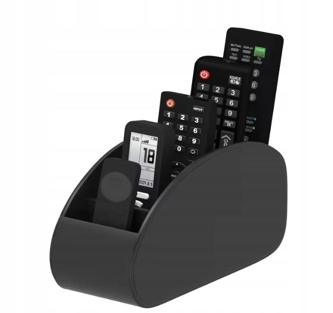Remote Control Stand Organizer Container Box Large Marble Case Black Case