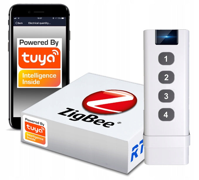 Remote Control Switch 12 Scenes 4 Channel ZigBee Tuya
