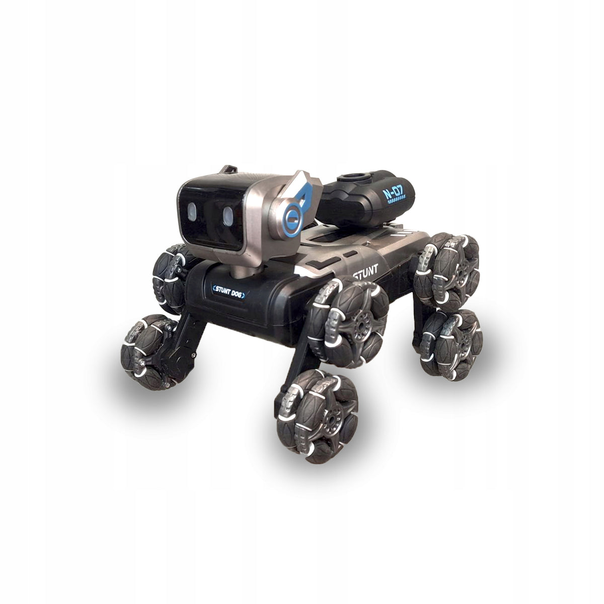 Remote Controlled Dog Robot 8 Wheels Gesture Music Water Couple Rotation 360 LED Packaging status original