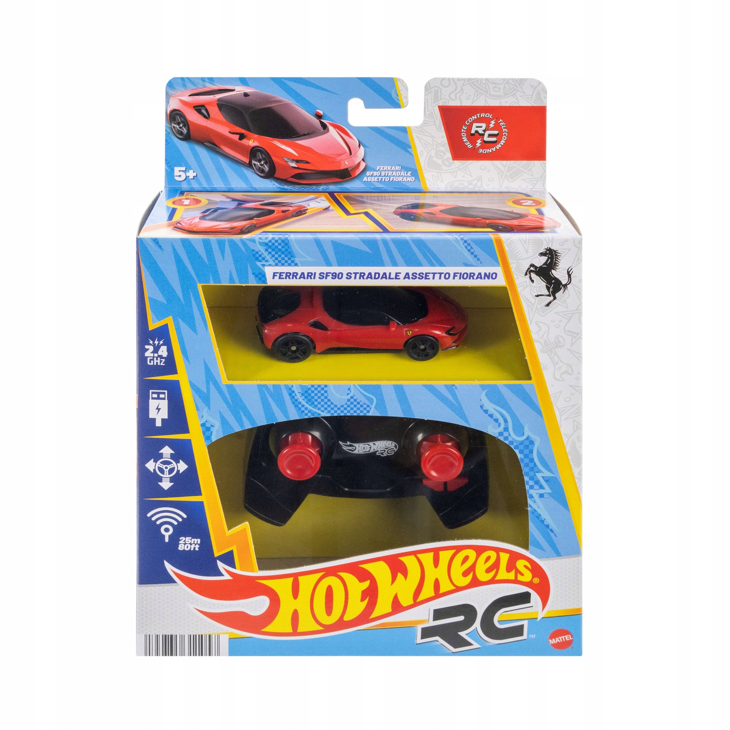 Remote Controlled Hot Wheels RC Ferrari SF90 Stradale Assetto Fiorano JGD09