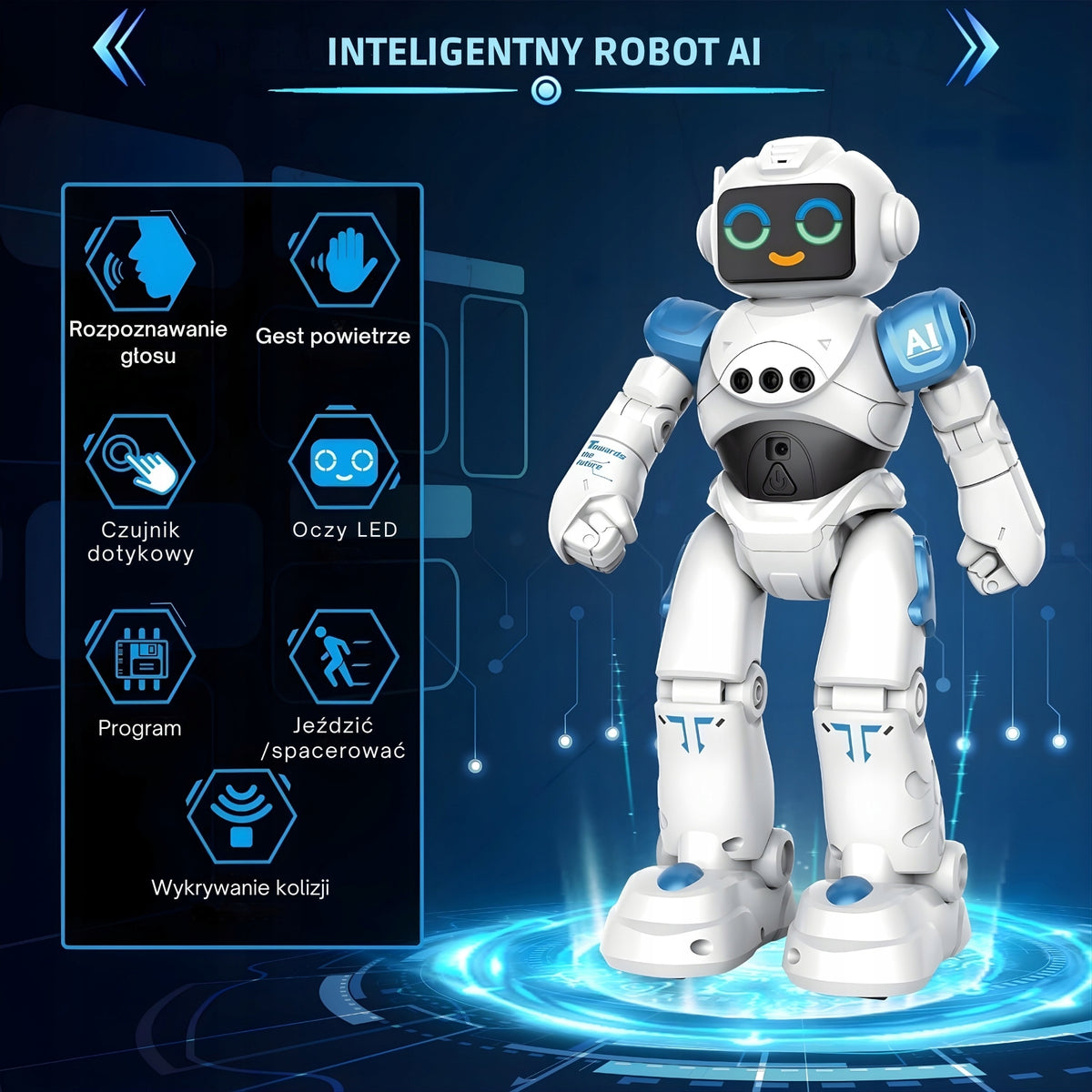 Remote Controlled Interactive Robot Ai Talking Gesture Sensor Kid's age 3＋ years