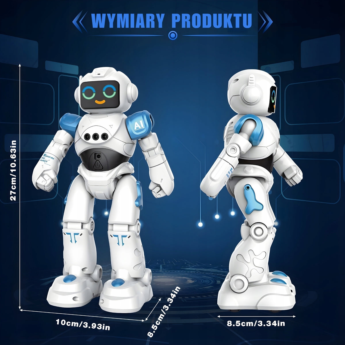 Remote Controlled Interactive Robot Ai Talking Gesture Sensor Kind for programming and coding