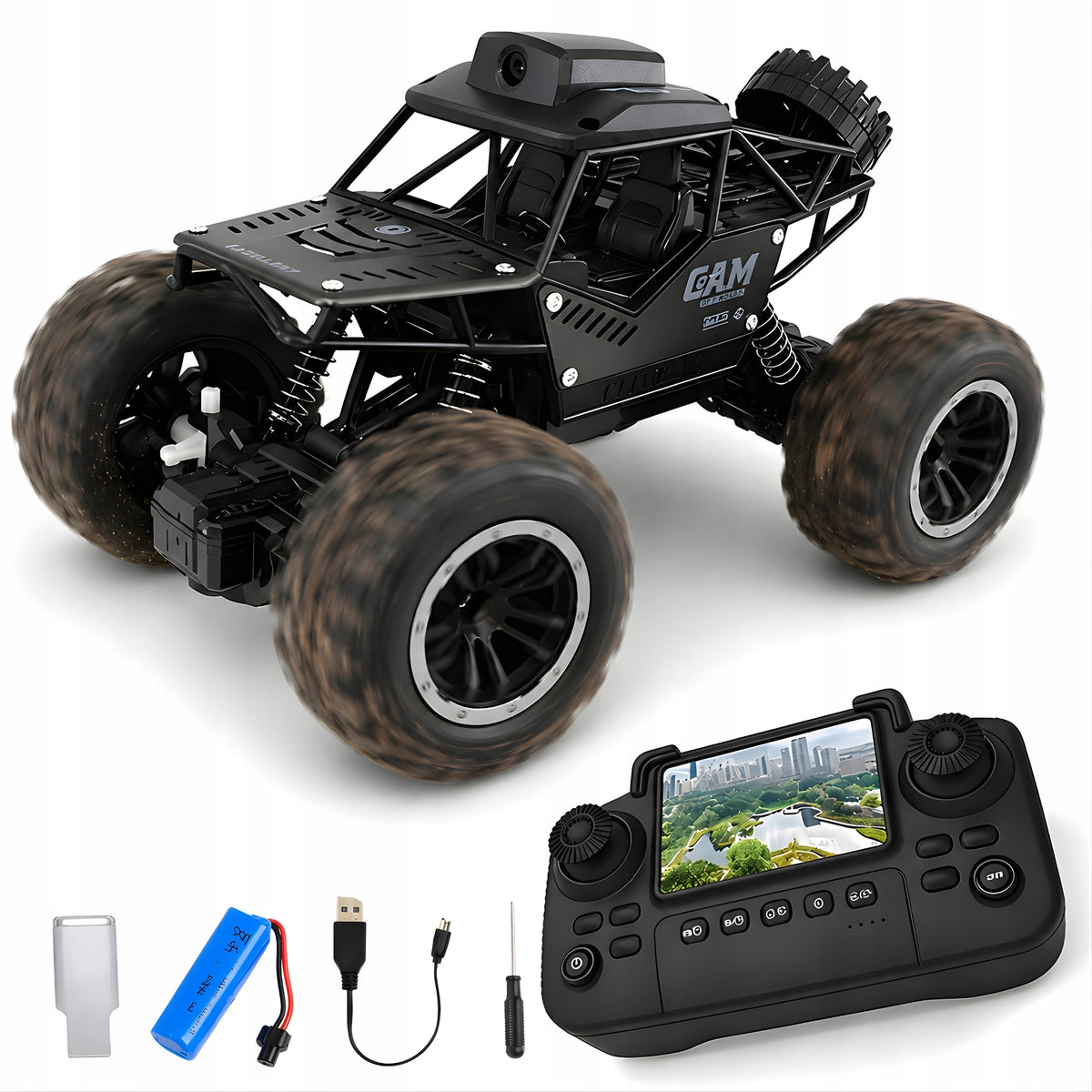Remote Controlled RC Car with HD Camera and FPV Screen LIVE VIEW