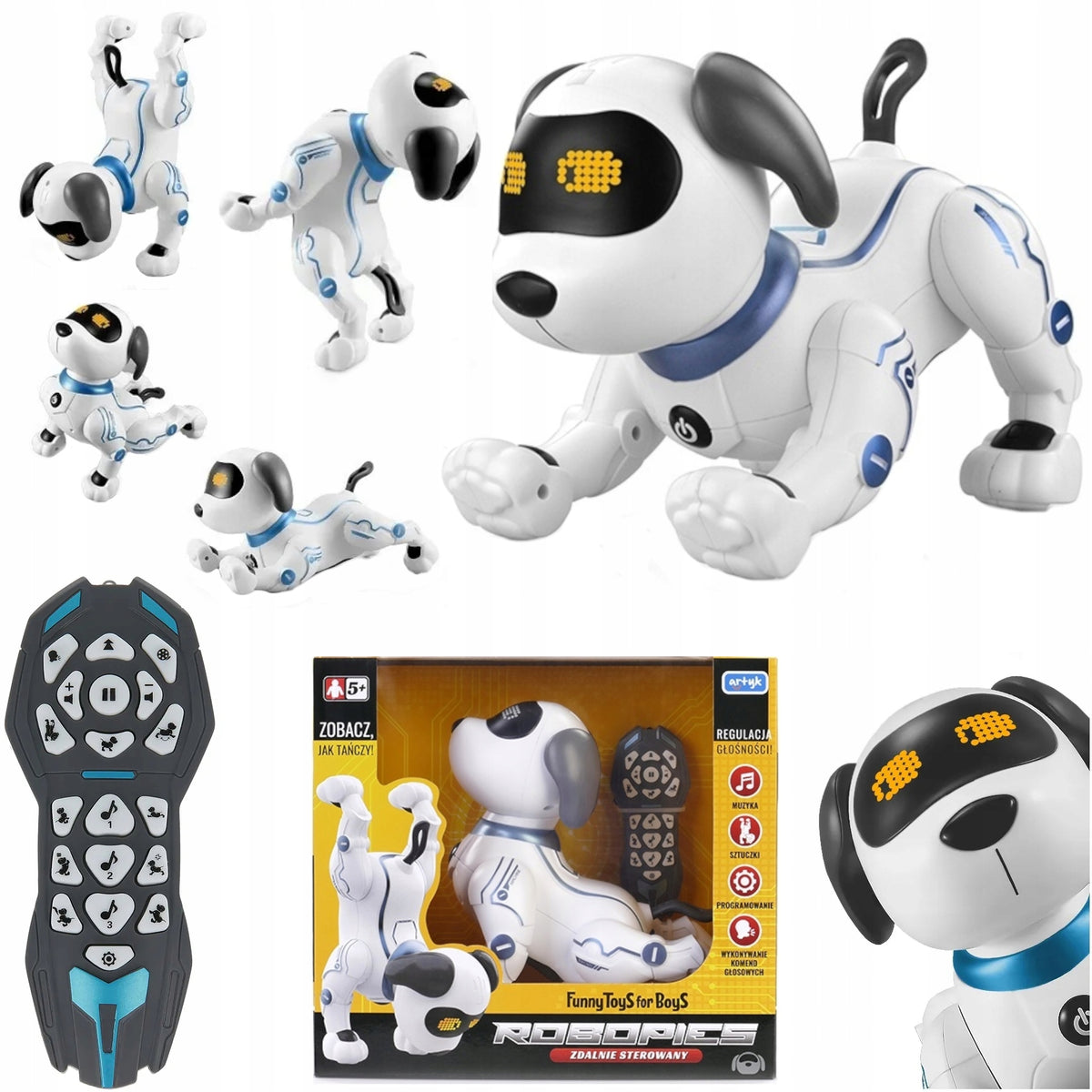 Remote Controlled Robot Dog Interactive Voice Controlled Walks Dances 3+