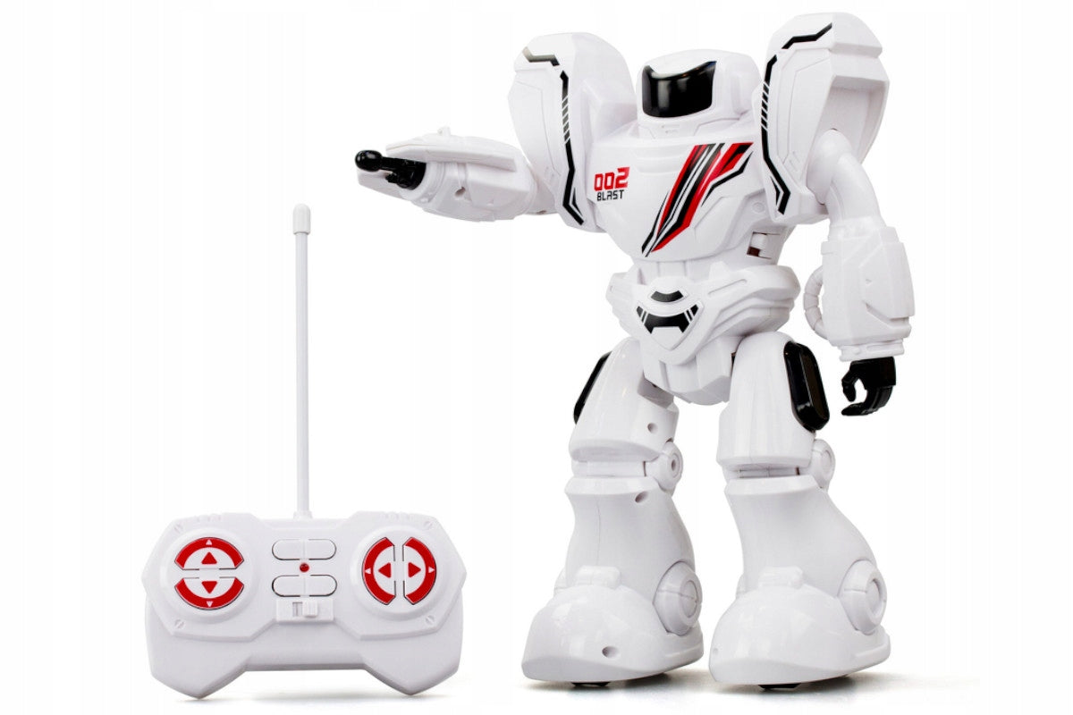 Remote Controlled Robot Shoots Robo Blast One Projectiles White 88590