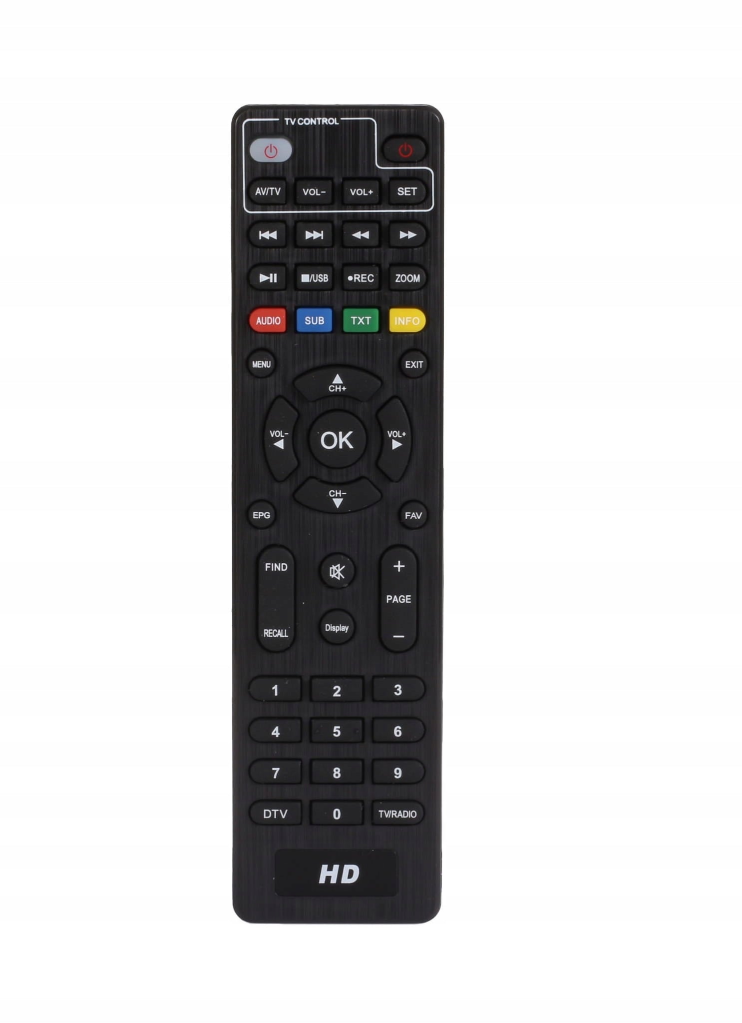 Remote control FOR DVB-T2 TUNER LION 5-M,LION 5 HYBRID H265