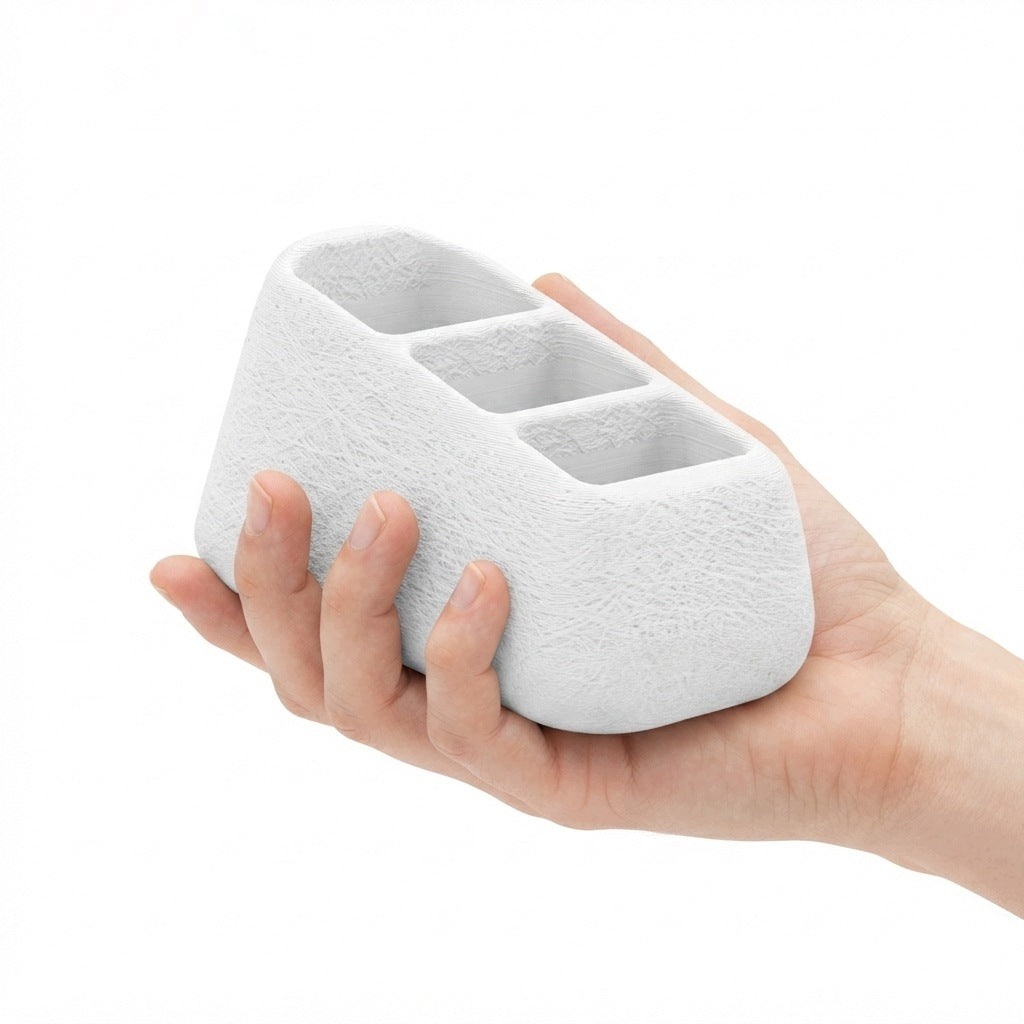 Remote control stand white RTV organizer 3 compartments Packaging status original