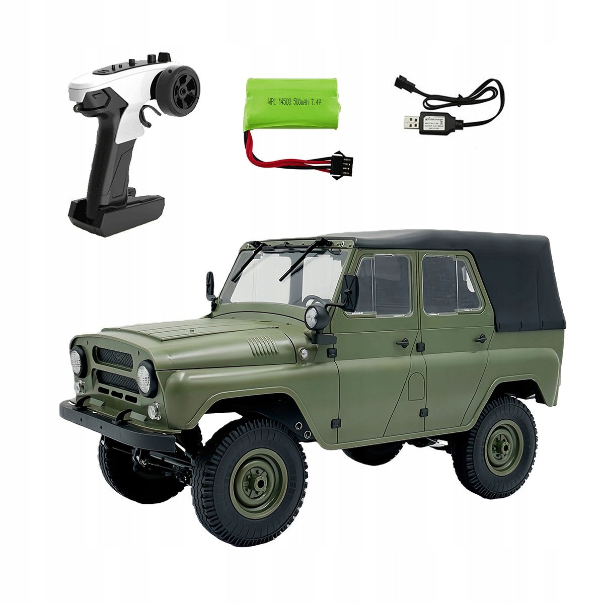 Remote controlled car WPL-C94 auto RC UAZ-469 drive 4x4