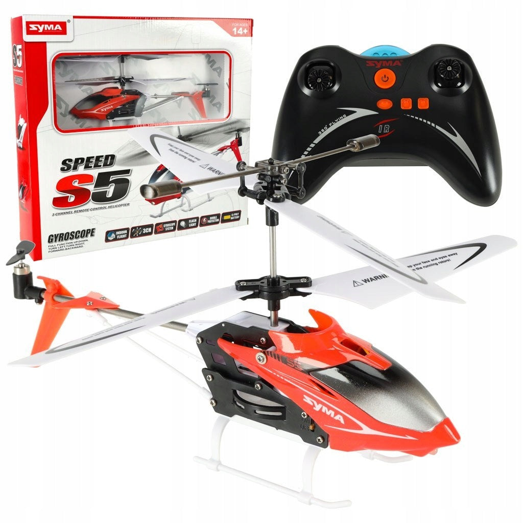 Remote controlled helicopter for RC remote control SYMA S5 3CH red Manufacturer code 9107_1_qlka_gabB