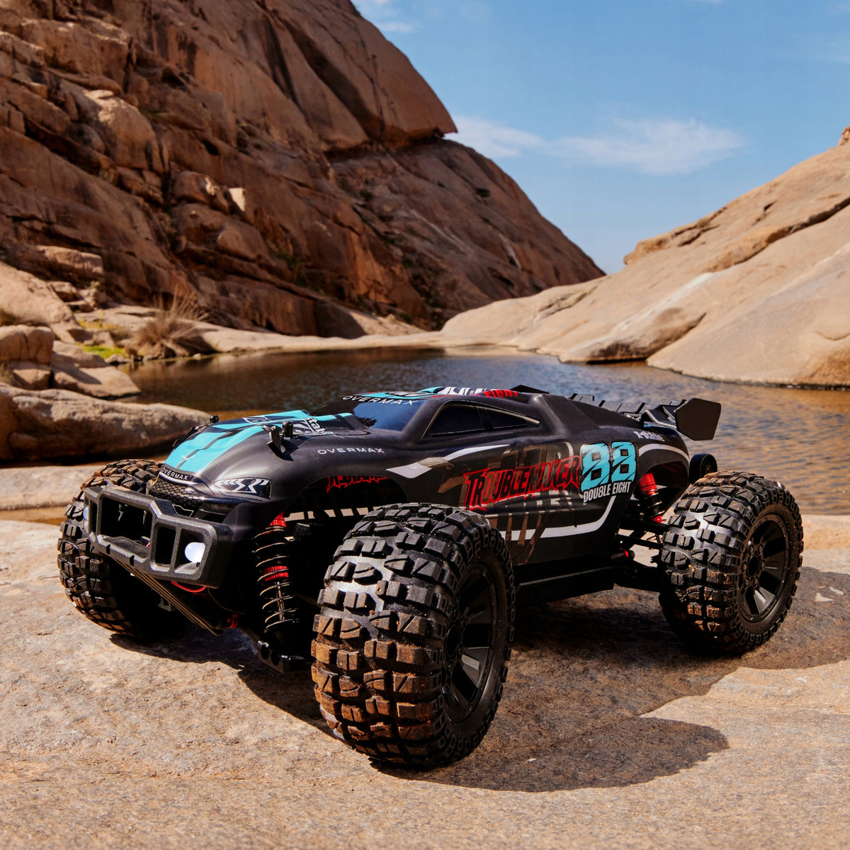 Remote controlled off-road car 4x4 auto RC MONSTER TRUCK remote control 35KM/H Manufacturer code Samochód Auto RC terenowy 4x4 X-STABLE