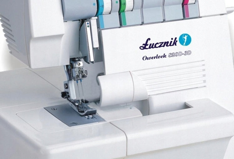 Render home sewing machine strong Łucznik 820D-3D 3-thread 2-needle Brand Łucznik