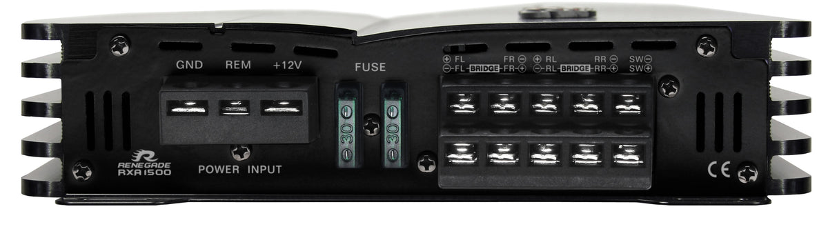 Renegade RXA1500 Five Channel Amplifier, RMS Power 4x60 + 1x200 Watt 4 Ohm Manufacturer code Renegade RXA1500