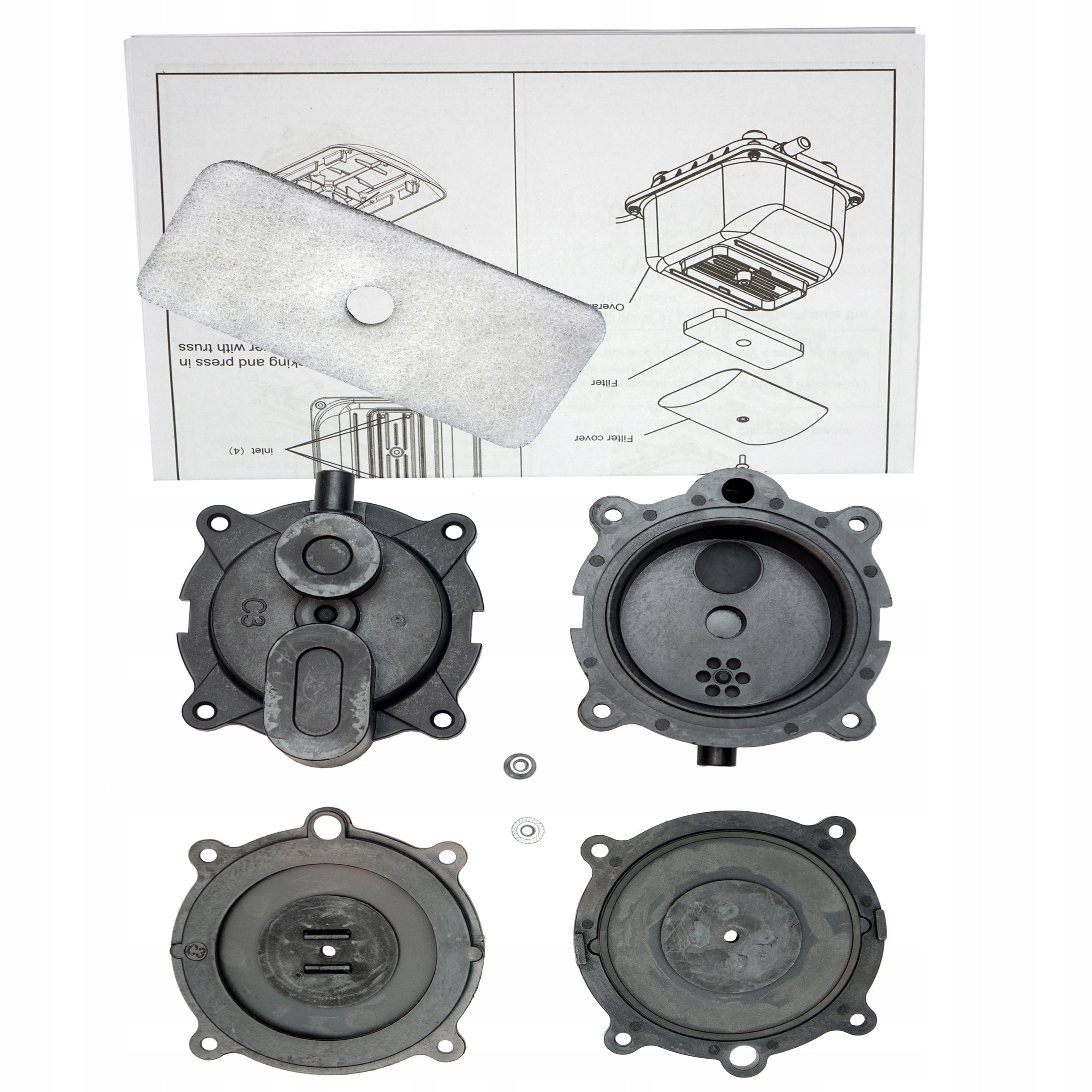 Repair Kit for Compressor Pump Blower SECOH JDK-40 / JDK-50
