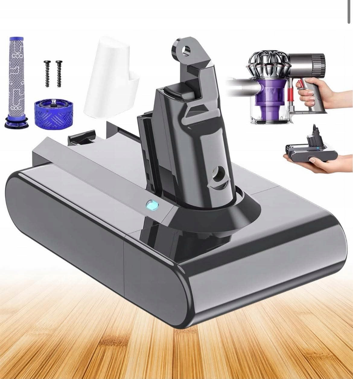 Replacement Battery for Dyson V6 Vacuum Cleaner 6000mAh DC61 DC58 DC59