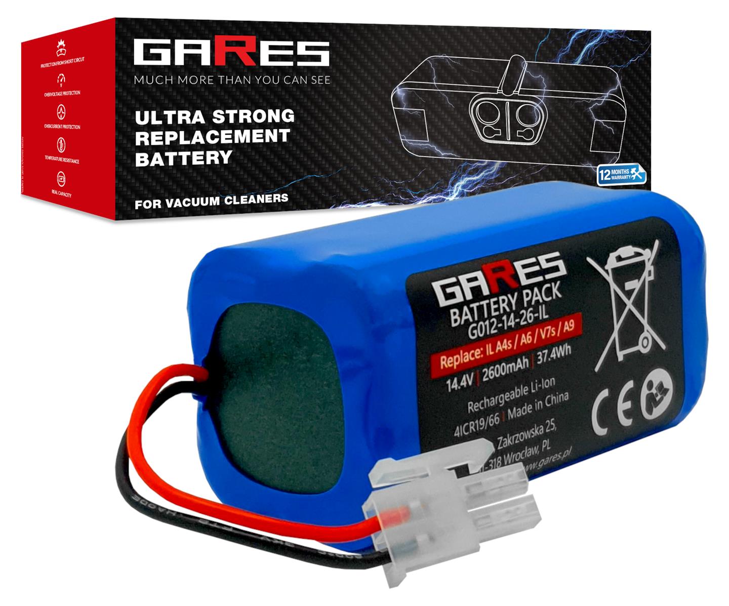 Replacement Battery for Silvercrest SSR SSR1 SSRA1 14.4V/14.8V 2.6Ah