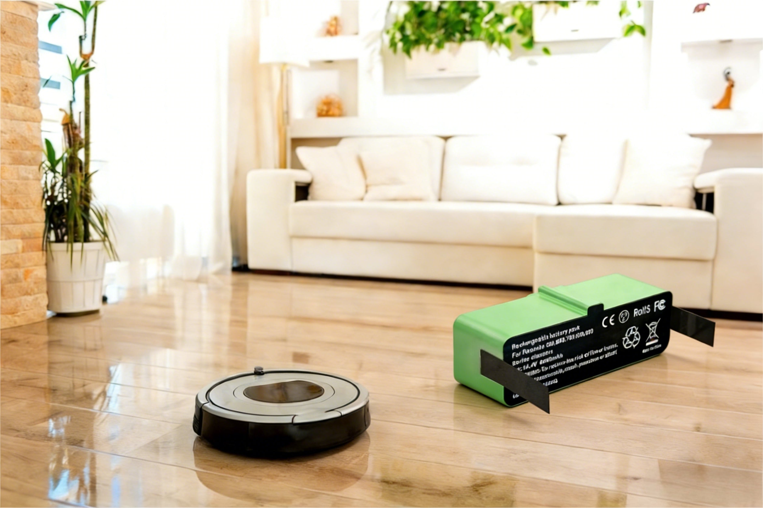 Replacement battery 6400mAh for vacuum cleaners 890/891/895/960/980/986 Manufacturer no brand