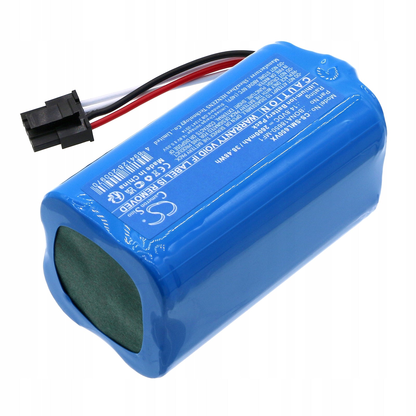Replacement battery for Symbo xBot 5 Pro / BONA18650-MF1 2600 mAh Li-ion 14.8 V Manufacturer Cameron Sino