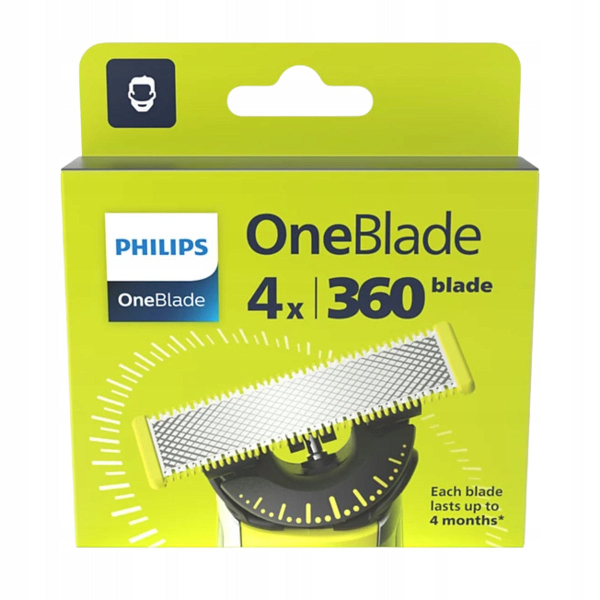 Replacement blade Philips OneBlade 360 QP440/50 4 pcs. Brand Philips